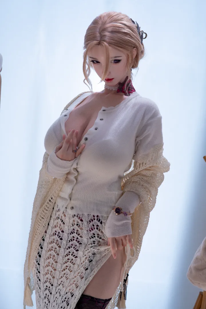 162cm (5ft4) E cup real skin texture silicone Sex Doll Enshio, ROS Head 126B